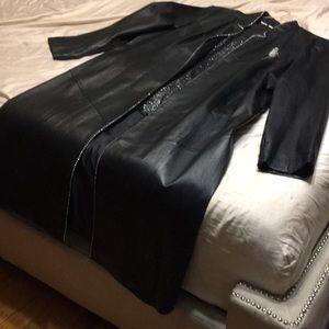 Women leather coat